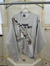 Load image into Gallery viewer, ss2021 Per Gotesson Slashed Vintage "Maine Athletic Dept." Crewneck with Vintage Jewelry - Size L/XL