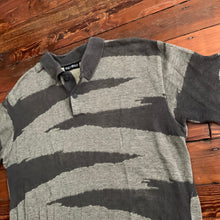 Load image into Gallery viewer, 1990s Issey Miyake Earth Tone Woven Graphic Polo - Size M