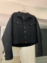 Load image into Gallery viewer, 1990s Dexter Wong Textured Synthetic Cropped Trucker Jacket - Size L