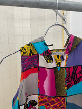 Load image into Gallery viewer, 1980s Marithe Francois Girbaud x Complements Loud Oriental Graphic Hooded Cropped Tank - Size XS