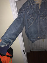 Load image into Gallery viewer, aw1986 Katharine Hamnett Denim Cargo Bomber Jacket - Size L