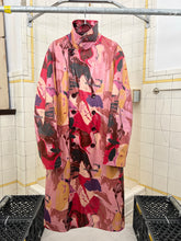 Load image into Gallery viewer, aw1997 Yohji Yamamoto Polyurethane Coated Abstract Print Trench Coat - Size OS
