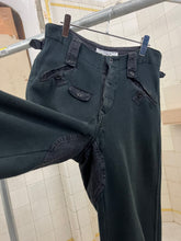 Load image into Gallery viewer, 1980s Katharine Hamnett Faded Black Cotton Joggers with Adjustable Cuffs - Size M
