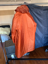 Load image into Gallery viewer, aw1994 Issey Miyake Translucent Burnt Orange Oversize Long Coat with Packable Hood - Size L