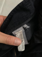 Load image into Gallery viewer, 2000s Armani Deep Black Articulated Corduroy Carpenter Pants - Size M