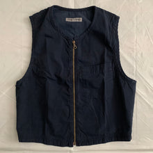 Load image into Gallery viewer, 1990s Armani Overdyed Navy Cotton Vest - Size M