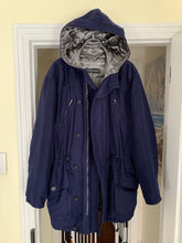 Load image into Gallery viewer, 1990s Katharine Hamnett Navy Parka - Size M