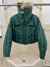 Load image into Gallery viewer, 1980s Marithe Francois Girbaud x Closed Cropped Batwing Bomber with Fur Trim Collar - Size S