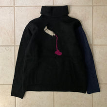 Load image into Gallery viewer, aw2009 Yohji Yamamoto Sample Paint Tub Intarsia Sweater - Size M