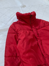 Load image into Gallery viewer, 1990s Armani Red High Neck Cropped Puffer Jacket - Size XS