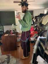 Load image into Gallery viewer, 1990s Armani Textured Iridescent Green Nylon "Hyper Cold" Cropped Jacket - Size L