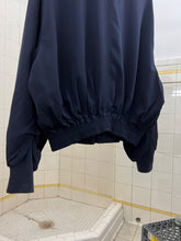 Load image into Gallery viewer, 1990s Katharine Hamnett Wide Bomber with Articulated Ribbed Cuffs in Navy - Size L