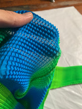 Load image into Gallery viewer, 1990s Issey Miyake Green and Blue Pleat Textured Top - Size S