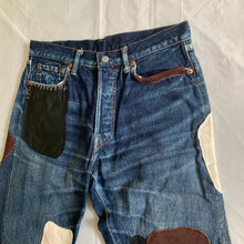 Load image into Gallery viewer, 2000s Yohji Yamamoto x Spotted Horse Leather Patchworked Denim - Size M