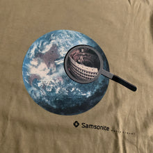 Load image into Gallery viewer, 2000s Samsonite Travel Wear by Neil Barrett Earth Tone Globe Tee - Size S