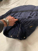 Load image into Gallery viewer, 1980s Armani Heavy Navy Cotton Cropped Bomber with Black Contrast Trim Detailing - Size XL