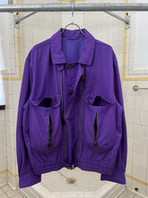 Load image into Gallery viewer, 1980s Armani Dual Zip Iridescent Flight Jacket - Size XL