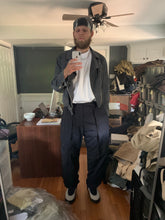 Load image into Gallery viewer, 1990s Armani Faded Grey Cotton Biker Jacket - Size M