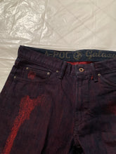 Load image into Gallery viewer, ss2008 Issey Miyake APOC Red Skeleton Leg Bone Pants - Size L