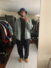 Load image into Gallery viewer, 1990s Katharine Hamnett Glacier Blue Military Parka with Ribbed Neck Hood - Size OS