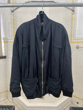 Load image into Gallery viewer, 1980s Marithe Francois Girbaud x Closed Black Waist Cinch Bomber - Size L