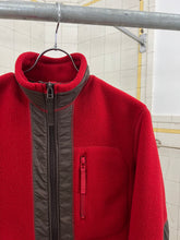 Load image into Gallery viewer, aw2000 Issey Miyake Red Fleece Technical Jacket - Size M