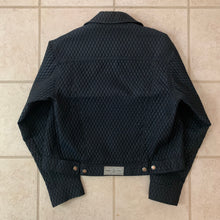 Load image into Gallery viewer, 1990s Dexter Wong Textured Synthetic Cropped Trucker Jacket - Size L