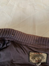 Load image into Gallery viewer, 1990s Armani Modular Hunting Jacket with Faded Purple Corduroy Base and Red Quilted Nylon Sleeves - Size L