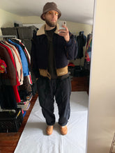 Load image into Gallery viewer, 1990s Armani Quilted B-3 Jacket with Sherpa Lined Collar and Extended Hem - Size XL