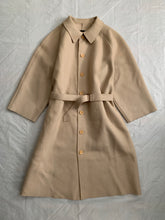 Load image into Gallery viewer, aw1995 Yohji Yamamoto Beige Raw Cut Wool Overcoat - Size OS