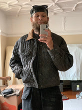 Load image into Gallery viewer, 1990s Armani Heavy Textured Quilted Nylon Trucker Jacket - Size XL