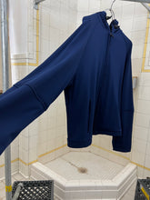 Load image into Gallery viewer, Late 1990s Mandarina Duck Navy Wide &amp; Crop Jersey Hoodie - Size L