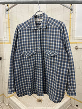 Load image into Gallery viewer, 1980s Armani Plaid Shirt with Partially Hidden Button Placket - Size M