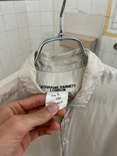 Load image into Gallery viewer, 1980s Katharine Hamnett Oversized Silk Shirt with Condom Pocket - Size OS