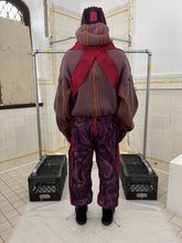 Load image into Gallery viewer, Seeing Red Marron Dyed Elephant Trunk Hoodie with Red Token Bag - Size OS
