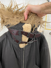 Load image into Gallery viewer, aw1994 Issey Miyake Faux Mouton Cropped High Neck Flight Jacket - Size L