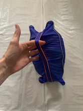 Load image into Gallery viewer, aw1999 Issey Miyake Blue Crinkled Bungee Pullover Packable Hoodie - Size M