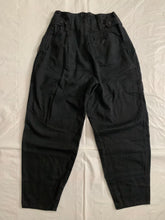 Load image into Gallery viewer, 1980s Katharine Hamnett Black High Waist &amp; Tapered Military Trousers - Size S