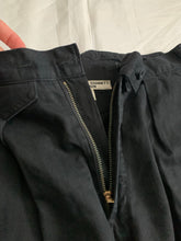 Load image into Gallery viewer, 1980s Katharine Hamnett Black High Waist &amp; Tapered Military Trousers - Size S