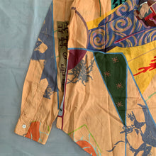 Load image into Gallery viewer, ss2004 Yohji Yamamoto Silk Graphic Shirt - Size L