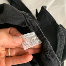 Load image into Gallery viewer, 1980s Katharine Hamnett Black Soft Cotton Oversized Military Shirt - Size XL