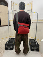 Load image into Gallery viewer, Late 1990s Mandarina Duck Small Red 'Basis' Messenger Bag - Size OS