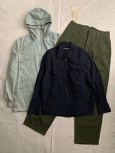 Load image into Gallery viewer, 1990s Katharine Hamnett Glacier Blue Military Parka with Ribbed Neck Hood - Size OS