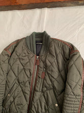 Load image into Gallery viewer, aw1992 Issey Miyake Forest Green Articulated Paneled Cropped Nylon Bomber - Size L