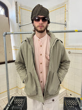 Load image into Gallery viewer, Late 1990s Mandarina Duck Beige Egg Cell Padded Jacket with Removable Hood - Size S