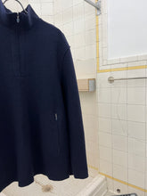 Load image into Gallery viewer, Late 1990s Mandarina Duck Raw Cut Boiled Wool Quarter Zip Pullover - Size M