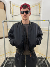 Load image into Gallery viewer, 1990s Vintage Destroy by John Richmond Fleece-Lined Logo Bomber - Size L