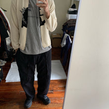 Load image into Gallery viewer, 1990s Yohji Yamamoto Intarsia Godzilla Zipper Sweater - Size M