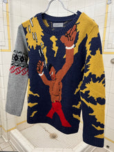 Load image into Gallery viewer, 2010s Yohji Yamamoto x Cyborg 009 Intarsia Sweater - Size S