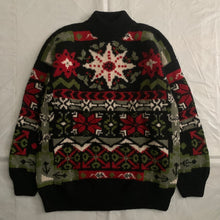 Load image into Gallery viewer, 1990s Katharine Hamnett Graphic Intarsia Turtleneck Sweater - Size XL